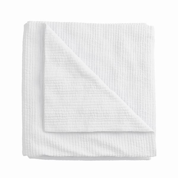 Pure Matelasse Throw - White